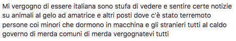"Gli animali nelle tende e gli stranieri in hotel a 5 stelle": la variante antispecista di una frase ormai diventata turpe meme
