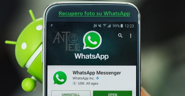recupero foto su WhatsApp