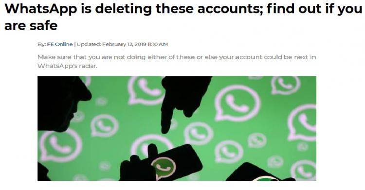 Ban WhatsApp