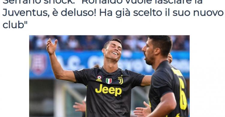 Cristiano Ronaldo vuole andare via dalla Juve