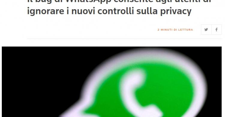 Problema WhatsApp