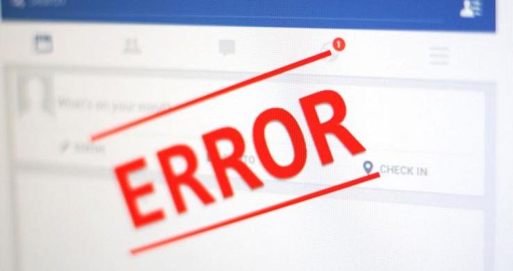 codice errore 1 Facebook