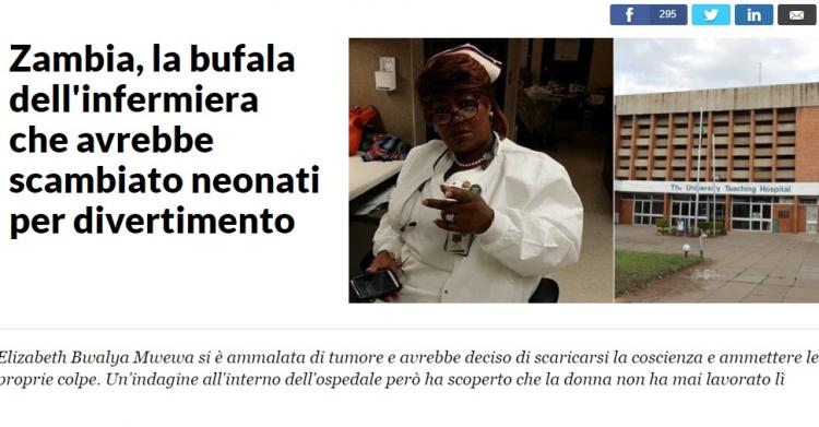Infermiera scambia neonati