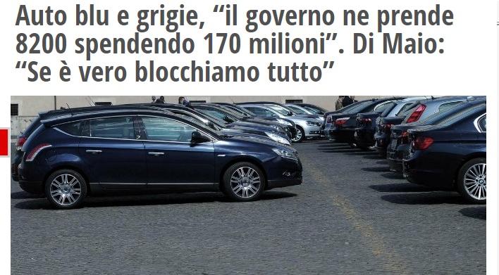 Nuove auto blu