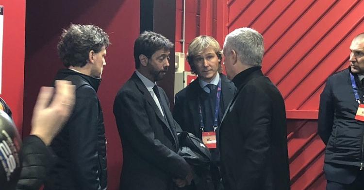 Agnelli e Mourinho