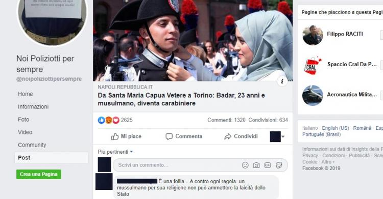 Carabiniere musulmano