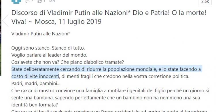 Discorso di Putin