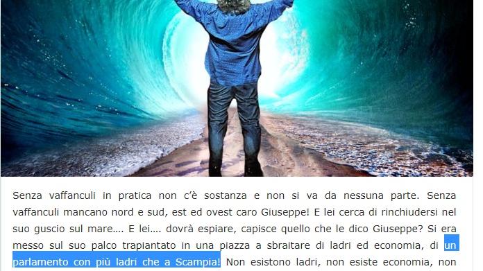 Grillo su Scampia