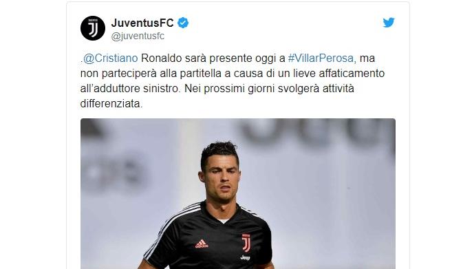 Infortunio di Cristiano Ronaldo