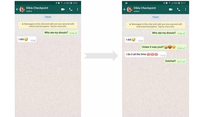 Modificare chat WhatsApp