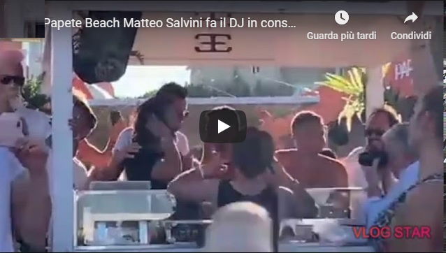 Salvini al Papeete