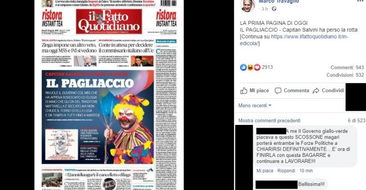Salvini pagliaccio
