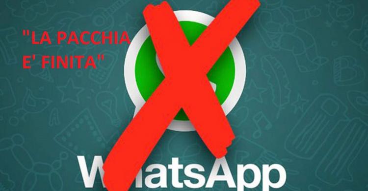 WhatsApp vietato