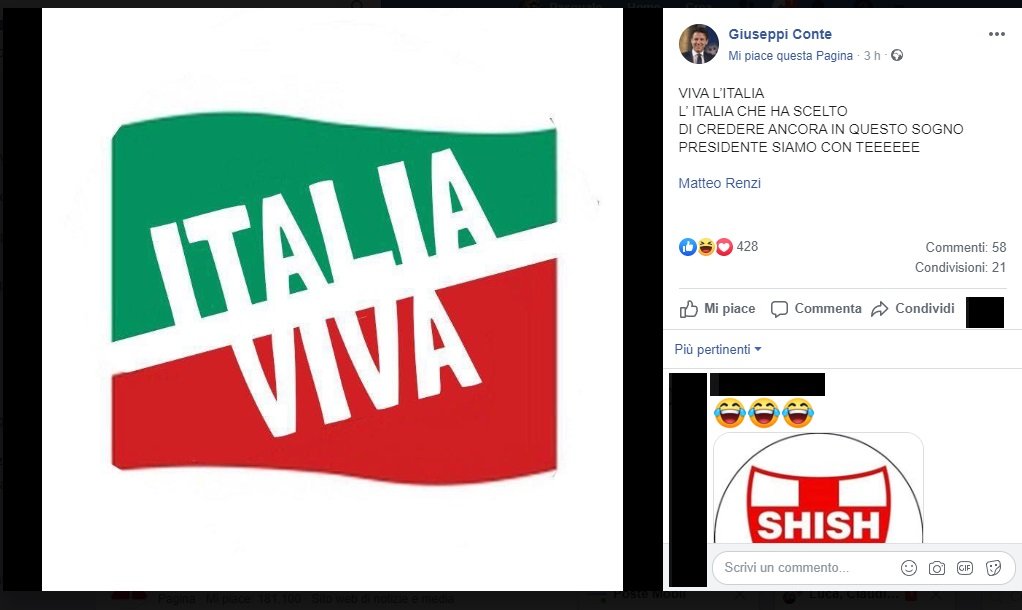 Tra Il Primo Sondaggio Politico Su Italia Viva Di Renzi E Gli Auguri Di Conte Presidente Siamo Con Te