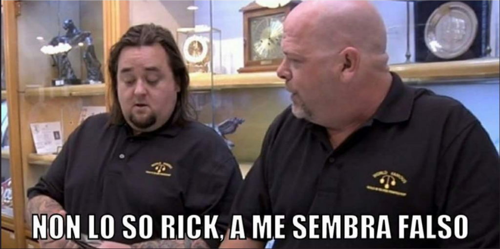 Non lo so Rick, a me sembra falso...
