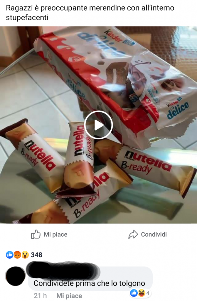 "Condividete prima che lo tolgono"
