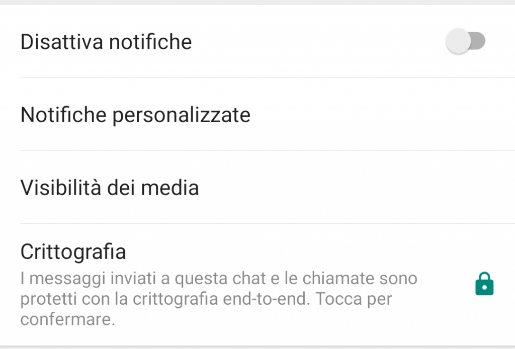 Schermata Whatsapp