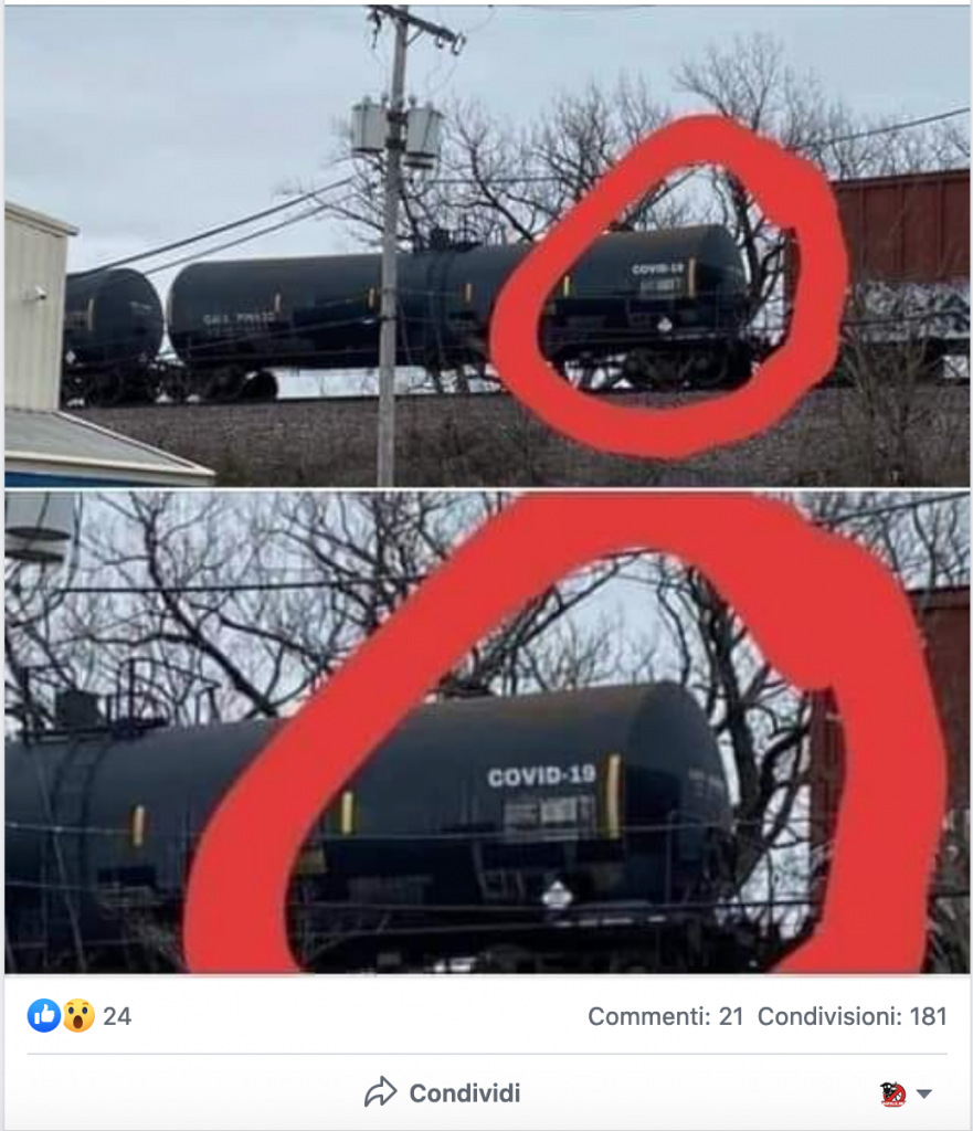Il treno che trasporta COVID19