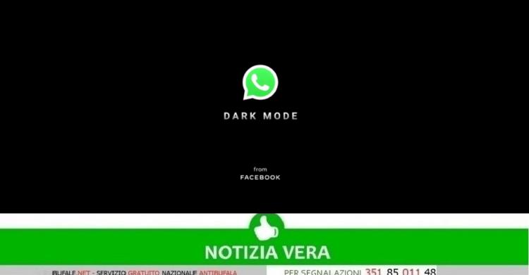 WhatsApp nero