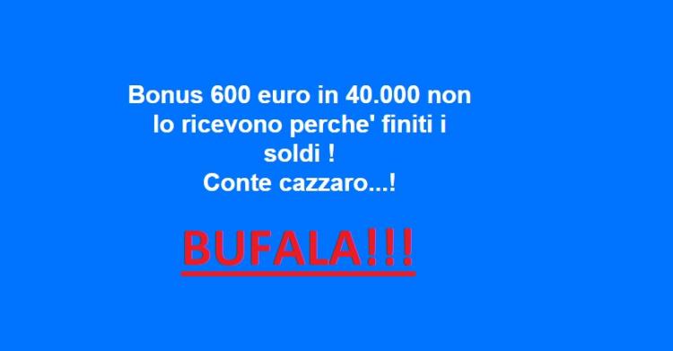 Bonus 600 euro