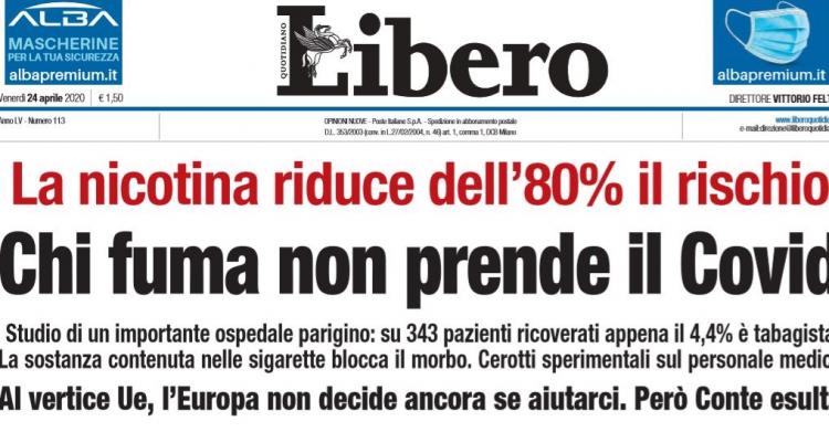 Fumo protegge dal Coronavirus