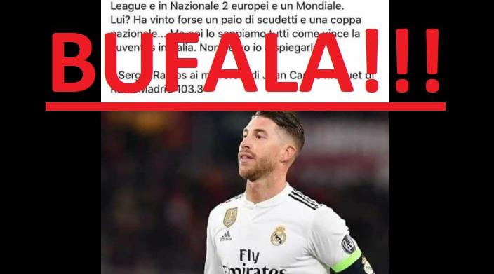 Sergio Ramos risponde a Chiellini