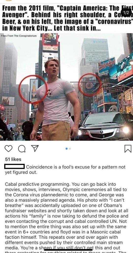 "In Capitan America compare il Coronavirus" - Pareidolia, Obama, follia e bucatini