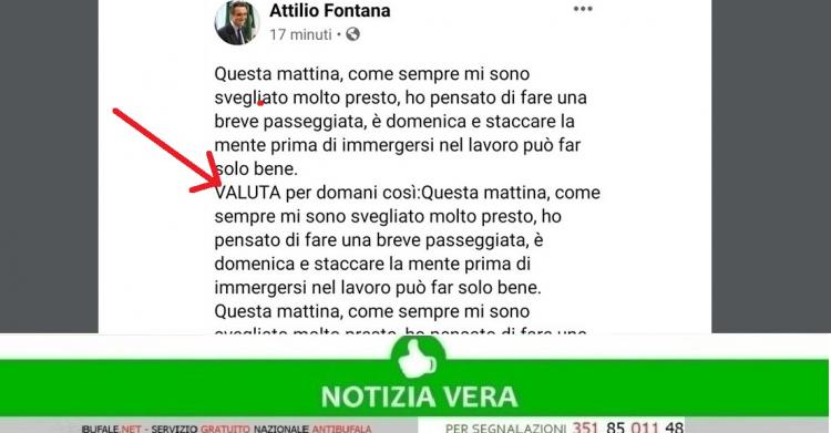 La Gaffe Di Fontana Che Sbaglia Il Copia Incolla Per Il Post Della Domenica Mattina