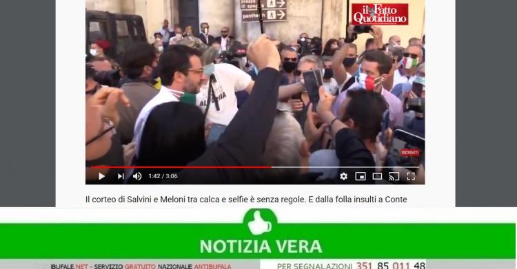 Manifestazione di Salvini