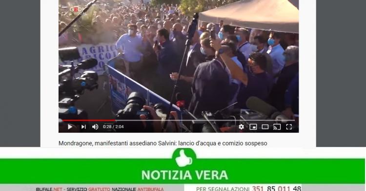 Salvini a Mondragone