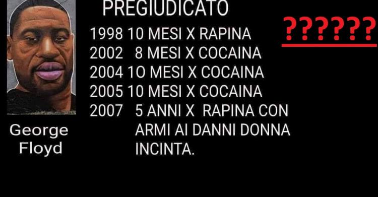 precedenti penali di George Floyd