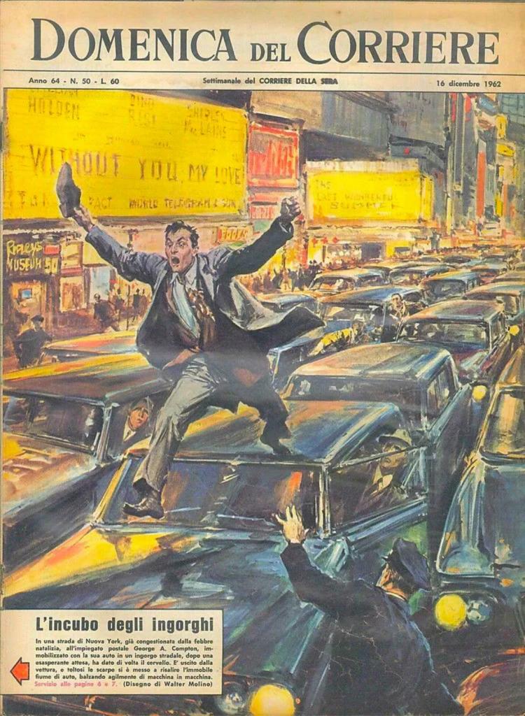 Copertina della Domenica del Corriere del 16 dicembre 1962.