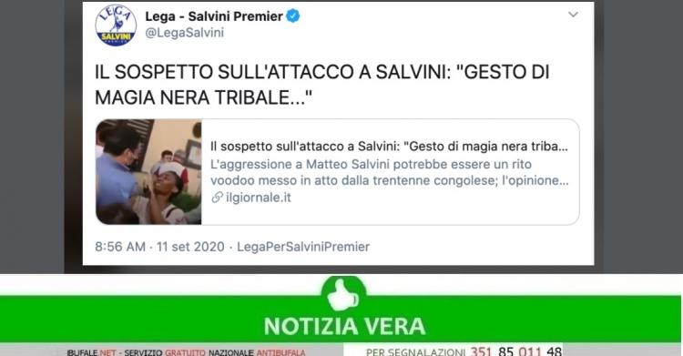 Aggressione a Salvini