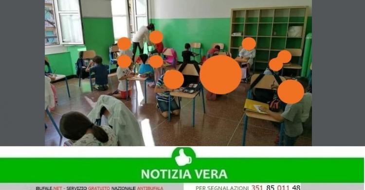 Bambini in ginocchio