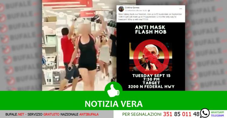 notizia vera no mask supermercato