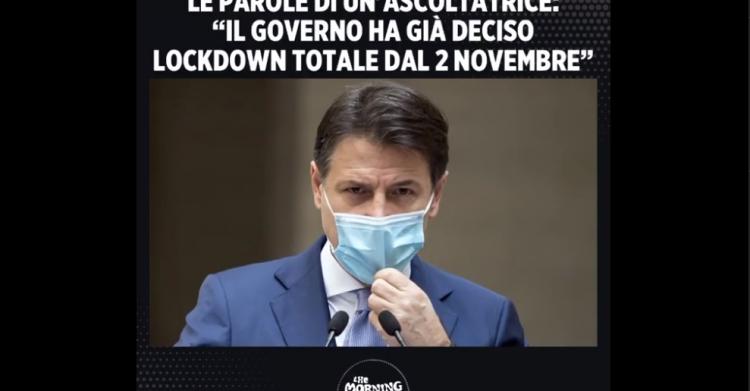 Lockdown il 2 novembre