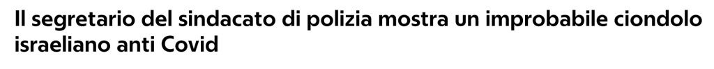 Il titolo di Repubblica sul Ciondolo ai Cationi