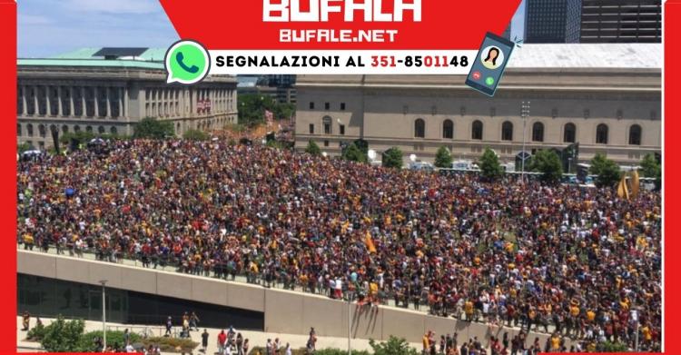 manifestazione per Trump