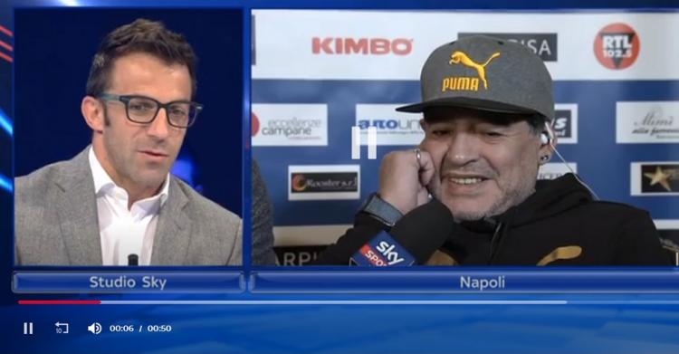 Del Piero su Maradona