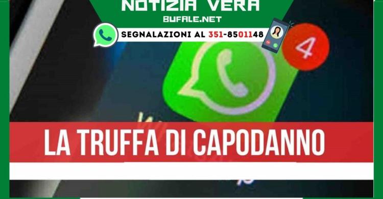 truffa WhatsApp di Capodanno