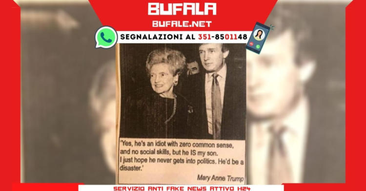 BUFALA madre di donald trump mask