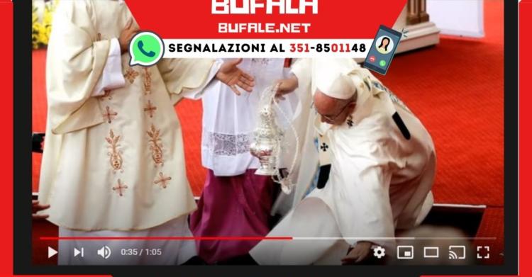 Papa Francesco è caduto