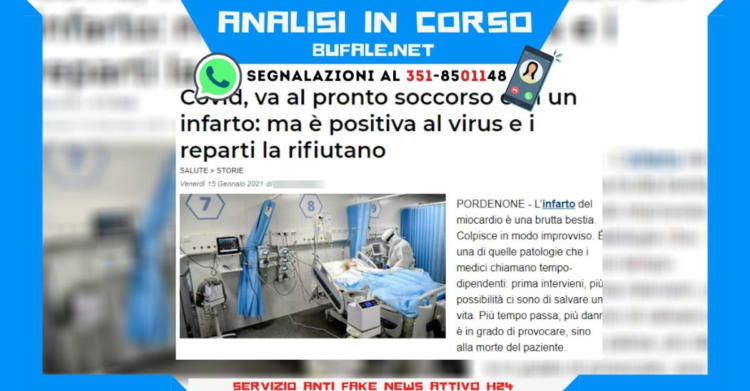 analisi in corso covid pordenone pronto soccorso mask