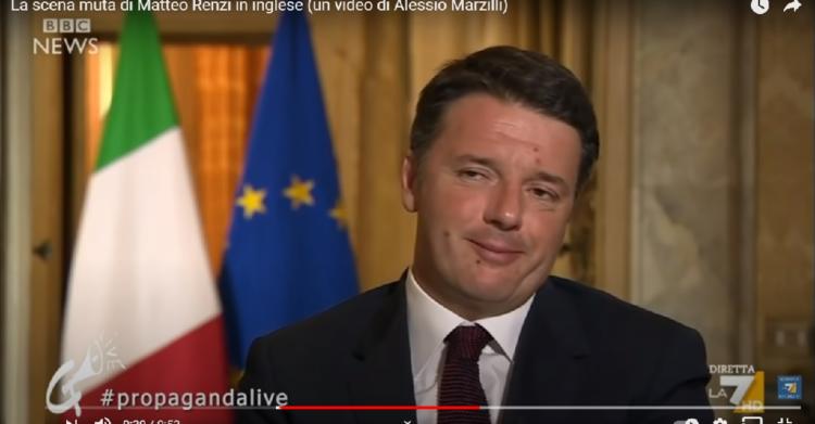 scena muta di Renzi