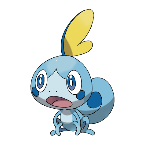Questo è un Sobble. Notare il gesto evocativo e profetico