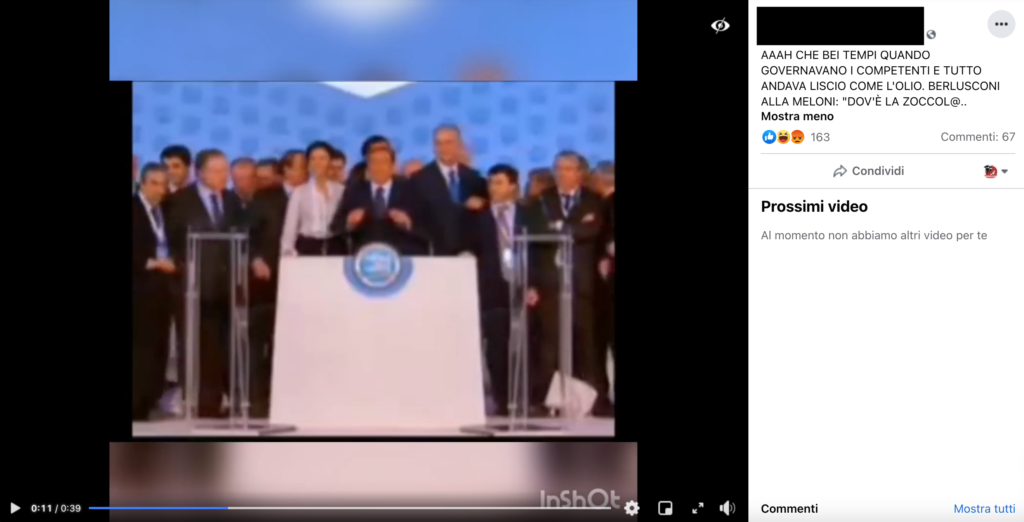 Berlusconi ha rivolto insulti sessisti alla Meloni, tranne che non l'ha fatto