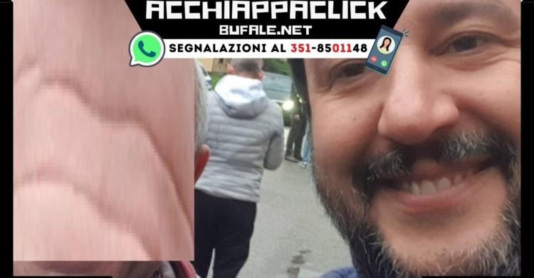 selfie con Salvini