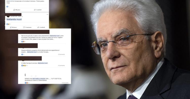 Insulti a Mattarella