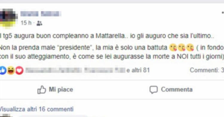 Insulti a Mattarella