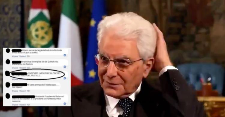 Insulti a Mattarella